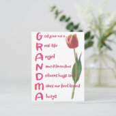 Oma Postkarte (Stehend Vorderseite)