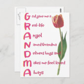 Oma Postkarte (Vorne/Hinten)