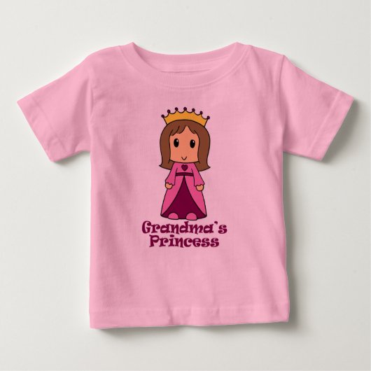Oma-Prinzessin Baby T-shirt (Vorderseite)