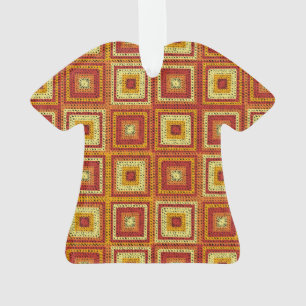 Oma-Quadrat-Muster Ornament