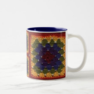 Oma-quadratische Kaffee-Tasse Zweifarbige Tasse