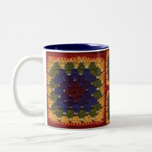 Oma-quadratische Kaffee-Tasse Zweifarbige Tasse (Links)