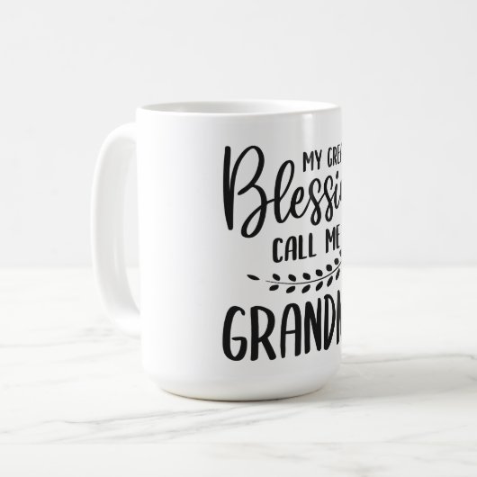 Oma Quote Coffee Tasse (Vorderseite Links)