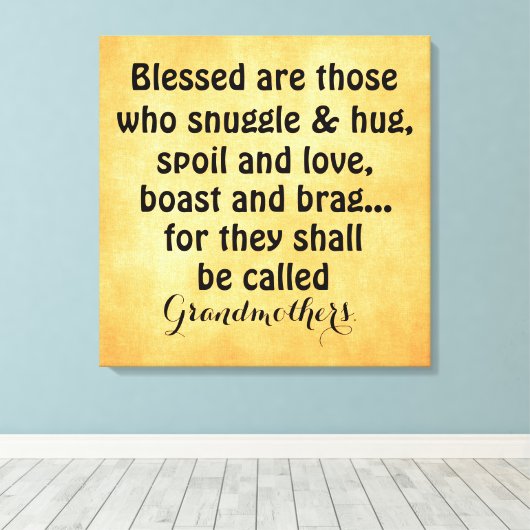 Oma Quote Leinwand (Insitu (Holzboden))