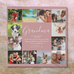 Oma Quote Script 12 Foto Collage Dusty Rose Künstlicher Leinwanddruck<br><div class="desc">Personalisieren Sie mit 12 Lieblings-Fotos und ein Angebot für Ihre Oma, Großmutter, Oma, Nan oder Kindermädchen, um ein einzigartiges Geschenk für Geburtstage, Weihnachten, Muttertag, Babyduschen oder jeden Tag, den Sie gewollt haben, um zu zeigen, wie viel sie für Sie bedeutet. Ein perfekter Weg, ihr zu zeigen, wie phantastisch sie jeden...</div>