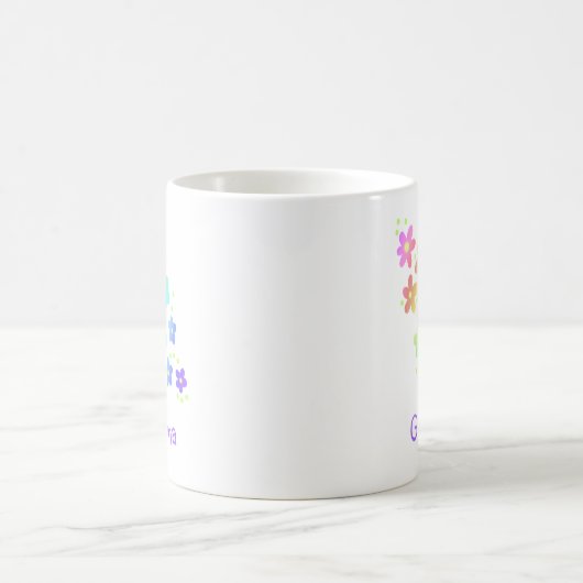Oma Rainbow Blume Tasse (Mittel)