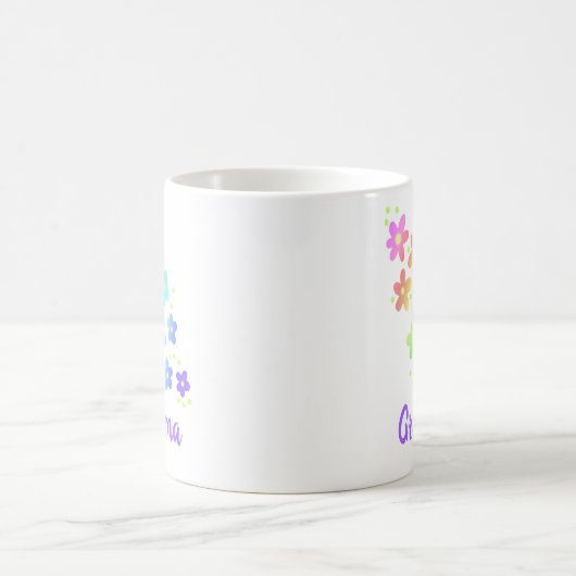 Oma Rainbow Blume Tasse (Mittel)