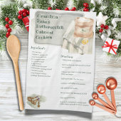 Oma Recipe | Butterscotch Personalisiert Geschirrtuch