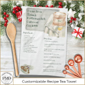 Oma Recipe | Butterscotch Personalisiert Geschirrtuch