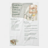 Oma Recipes | Hafermehl Personalisiert Geschirrtuch (Vertikal)