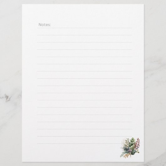 Oma Recipes | Rustikale Personalisierte Rezeptseit (Rückseite)