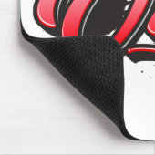 Oma red Heart Graffiti Mousepad (Ecke)