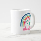 Oma Regenbogen Jumbo-Tasse (Vorderseite Rechts)