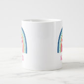 Oma Regenbogen Jumbo-Tasse (Vorderseite)