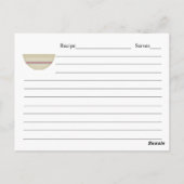 Oma-Rezept-Karte Postkarte (Rückseite)