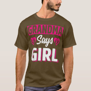 Oma sagt, Niedliches Frauenteam Mädchen Pink Bab T-Shirt