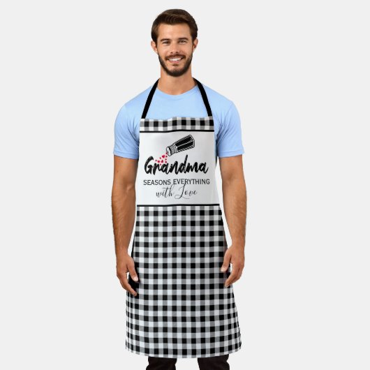 Oma saisons alles mit Liebe Schürze (Getragen)