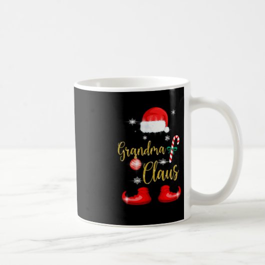 Oma Santa Claus Fun Familienweihnachtspjs für G Kaffeetasse (Rechts)