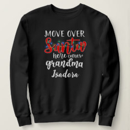 Oma Santa Lights Humorisches Textdesign Sweatshirt