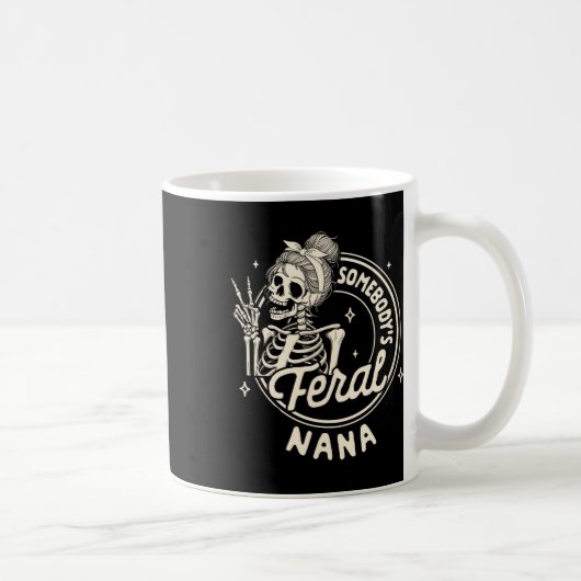 Oma Sarcasm Mimi Gigi Skeleton Jones Fera Kaffeetasse (Rechts)