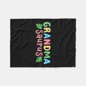 Oma Saurus Kids Dinosaur Birthday Party Family Fleecedecke (Vorderseite (Horizontal))