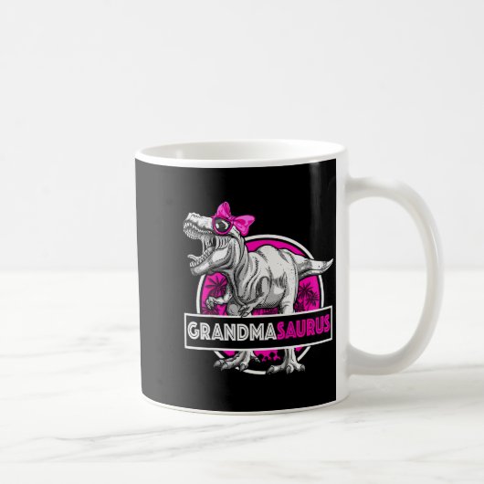Oma-Saurus T-Rex Lustige Oma Saurus Übereinstimmun Kaffeetasse (Rechts)