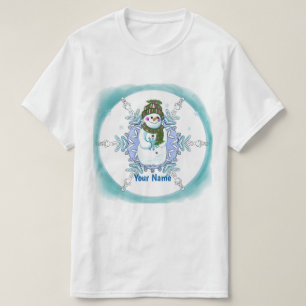 Oma-Schneeflocken-Schneemann-T-Shirt T-Shirt