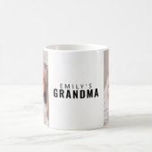Oma Schwarz Weiß 2 Foto Kaffeetasse (Mittel)
