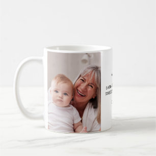 Oma Schwarzweiß-Foto 2 Kaffeetasse