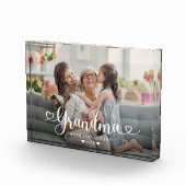 Oma Script Heart Modern Fotoblock (Rechts)