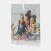 Oma Script Overlay | Wir Liebe Sie Ornament Aus Glas (Vorderseite links)