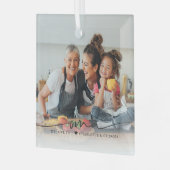 Oma Script Overlay | Wir Liebe Sie Ornament Aus Glas (Vorderseite links)