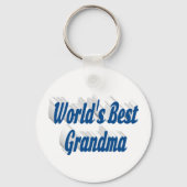 Oma Sea Blue Text Schlüsselanhänger (Vorderseite)