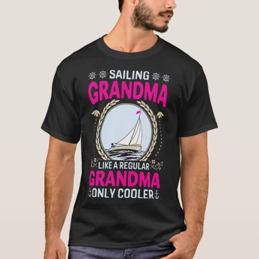 Oma segeln T-Shirt (Vorderseite)
