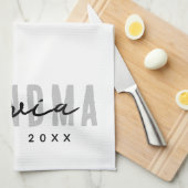 Oma seit 20XX Moderne einfache Preppy Geschirrtuch (Viertel Falte)