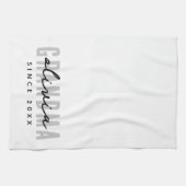 Oma seit 20XX Moderne einfache Preppy Geschirrtuch (Horizontal)