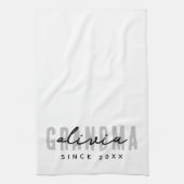 Oma seit 20XX Moderne einfache Preppy Geschirrtuch (Vertikal)