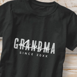 Oma seit 20XX Moderne einfache Preppy T-Shirt