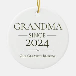 Oma seit dem Jahr unserer größten Gnade Keramik Ornament