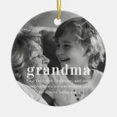Oma | Sentimental Foto Keepake Weihnachten Keramik Ornament (Vorne)
