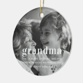 Oma | Sentimental Foto Keepake Weihnachten Keramik Ornament (Links)