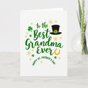 Oma-Shamrock-Musterkarte Karte