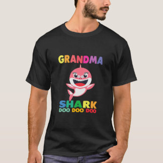 Oma Shark T - Shirt Doo Doo Grandpa Mommy Daddy