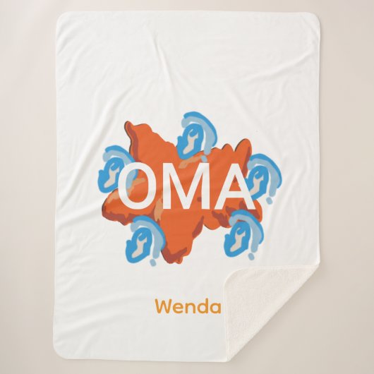 Oma  sherpadecke (Vorderseite)