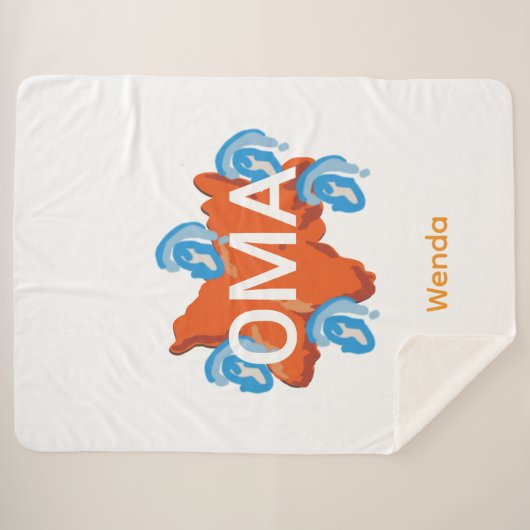 Oma  sherpadecke (Vorderseite (Horizontal))