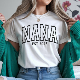 Oma Shirt, Minimalist College Block Großmutter Shi T-Shirt