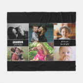 Oma Sie sind Phantastisch Foto Collage Personalisi Fleecedecke (Vorderseite (Horizontal))