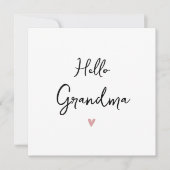 Oma Simple Pregnancy Announccard Ankündigung (Vorderseite)