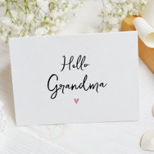 Oma Simple Pregnancy Announccard