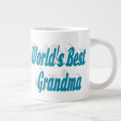 Oma Sky Blue Halbtypografie Jumbo-Tasse (Rechts)